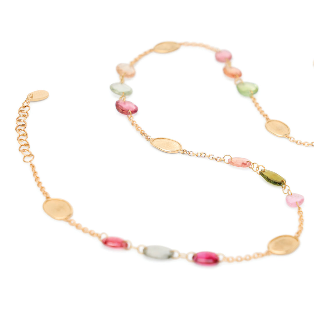 Collier Marco Bicego Lunaria en or jaune 18k tourmalines multicolores CB2867_TM01_Y_02