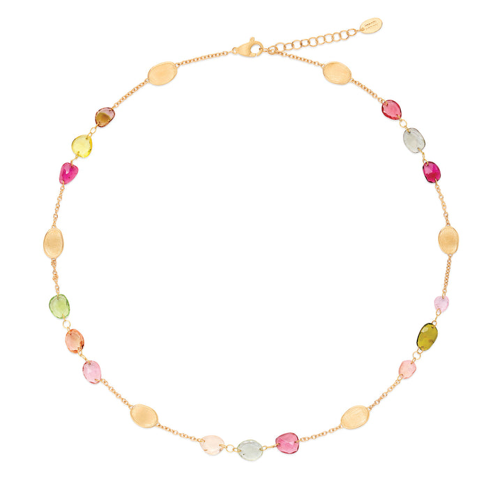 Collier Marco Bicego Lunaria en or jaune 18k tourmalines multicolores CB2867_TM01_Y_02