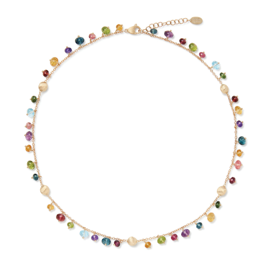 Collier Marco Bicego Africa Gemstones en or jaune 18k pierres multicolores CB2781_MIX02_Y_02