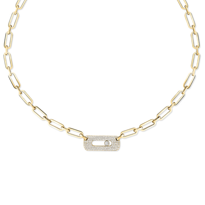 Collier Messika Move Link en or jaune 18k et diamants 12095-YG