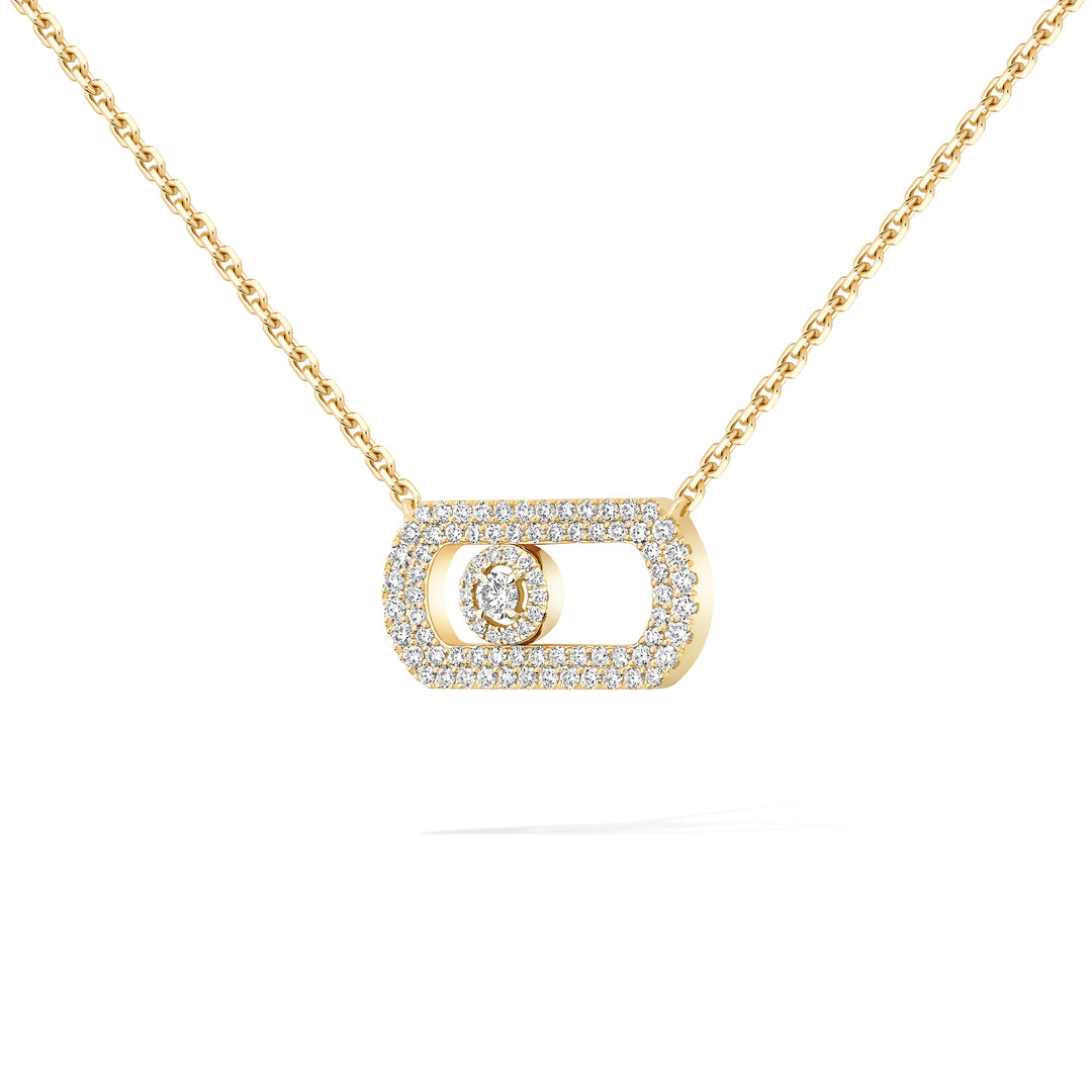 Collier Messika So Move Pavé en or jaune 18k et diamants 12945-YG