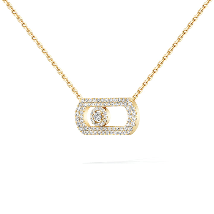 Collier Messika So Move Pavé en or jaune 18k et diamants 12945-YG