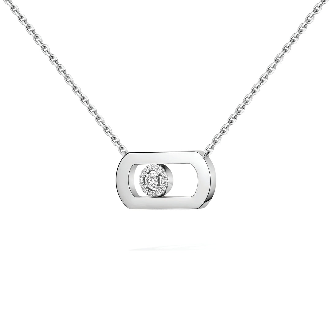 Collier Messika So Move en or blanc 18k et diamants 12944-WG