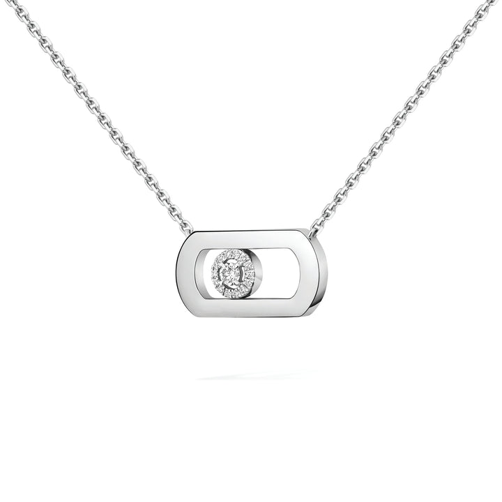 Collier Messika So Move en or blanc 18k et diamants 12944-WG