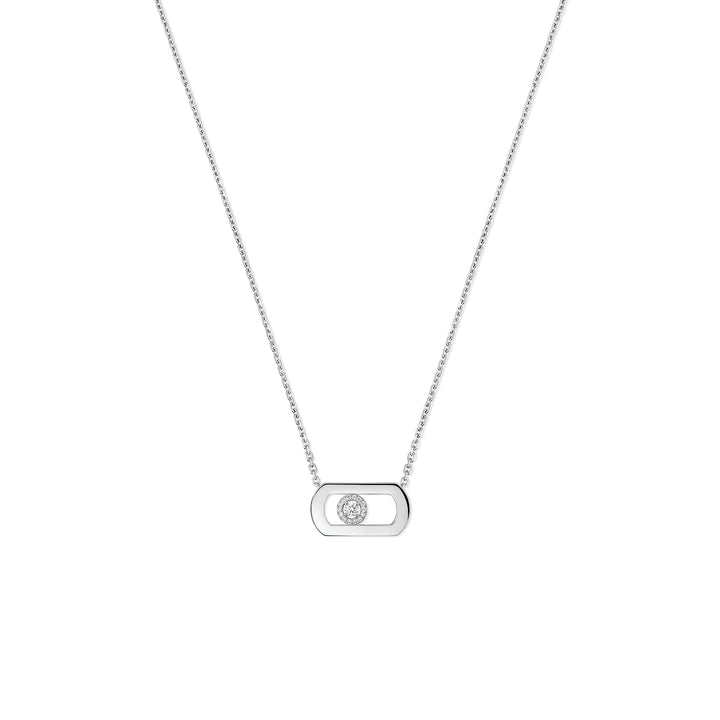 Collier Messika So Move en or blanc 18k et diamants 12944-WG