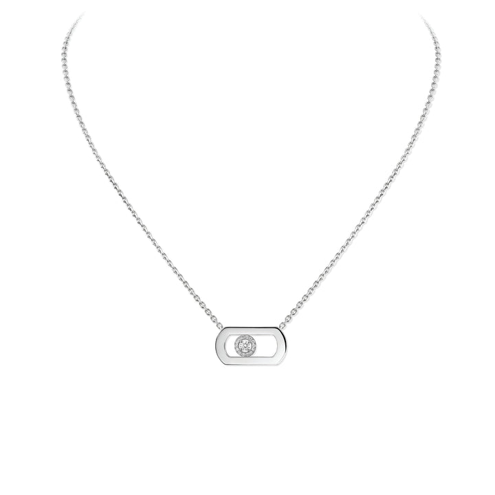 Collier Messika So Move en or blanc 18k et diamants 12944-WG