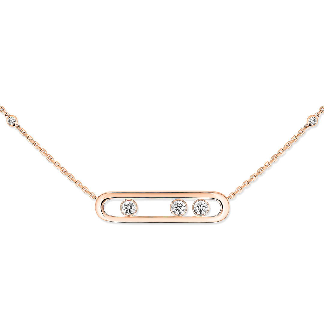 Collier Messika Move en or rose 18k et diamants 03997-PG