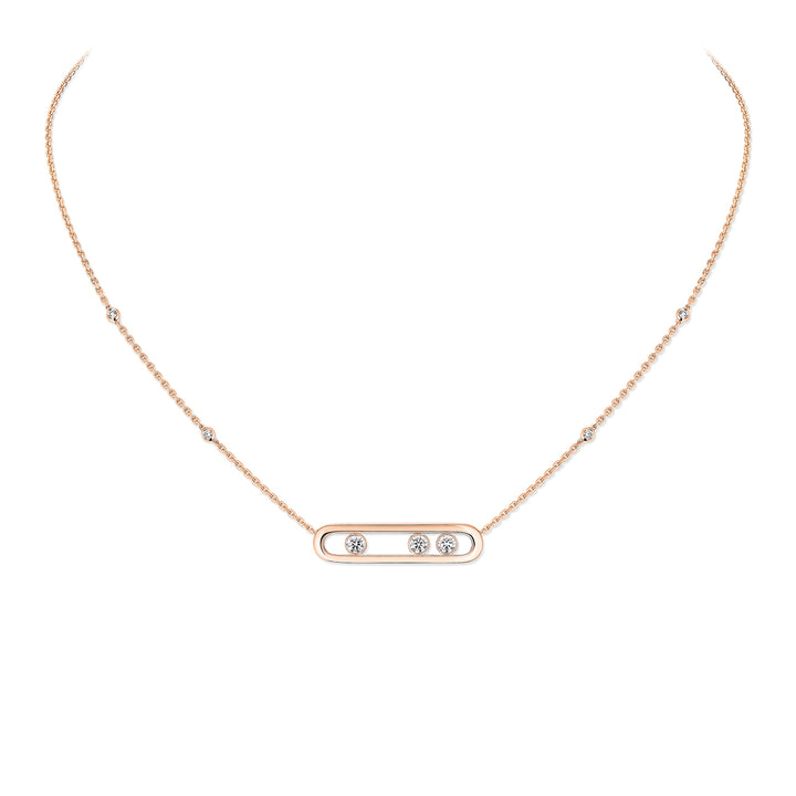 Collier Messika Move en or rose 18k et diamants 03997-PG