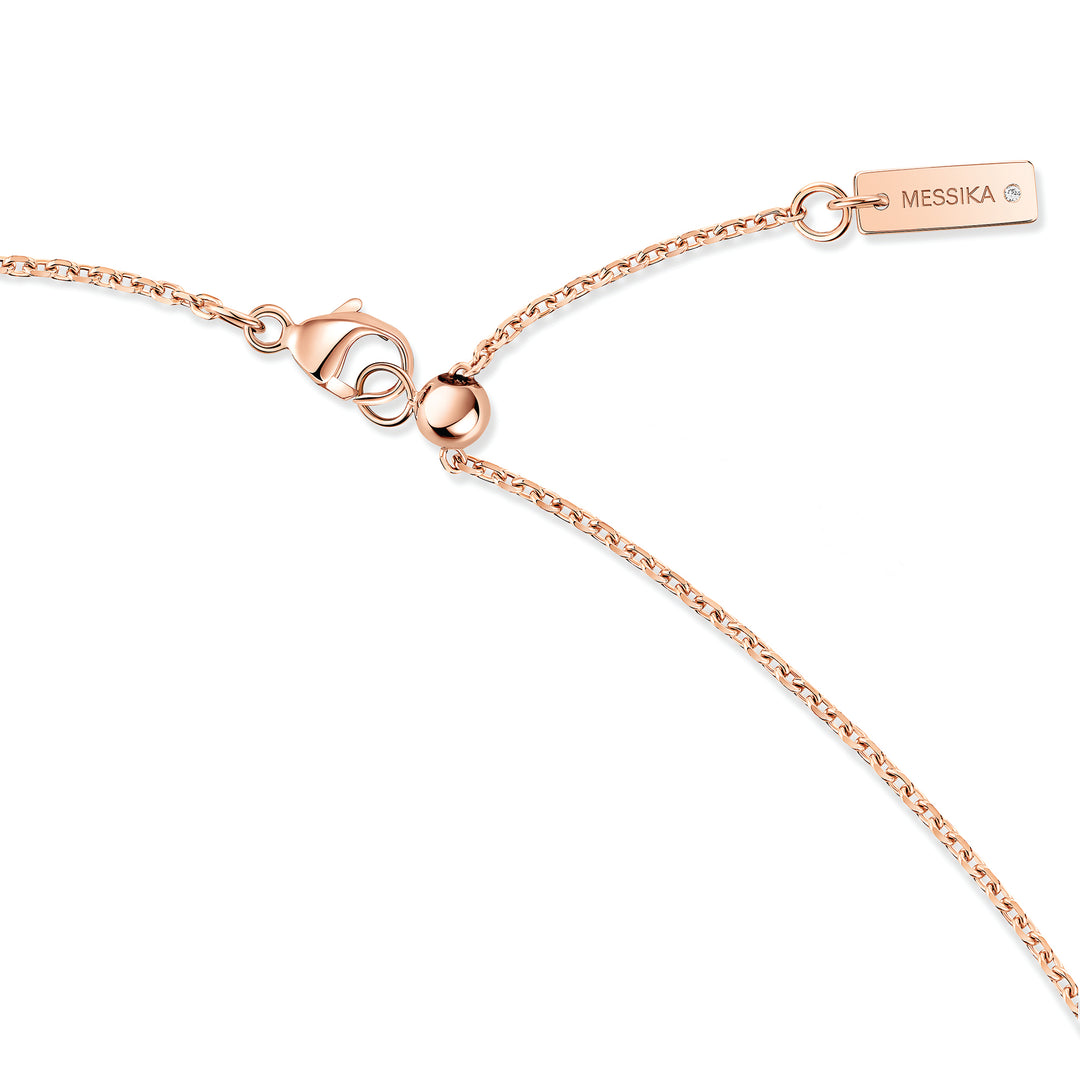 Collier Messika Moderniste pavé en or rose 18k et diamants 14425-PG