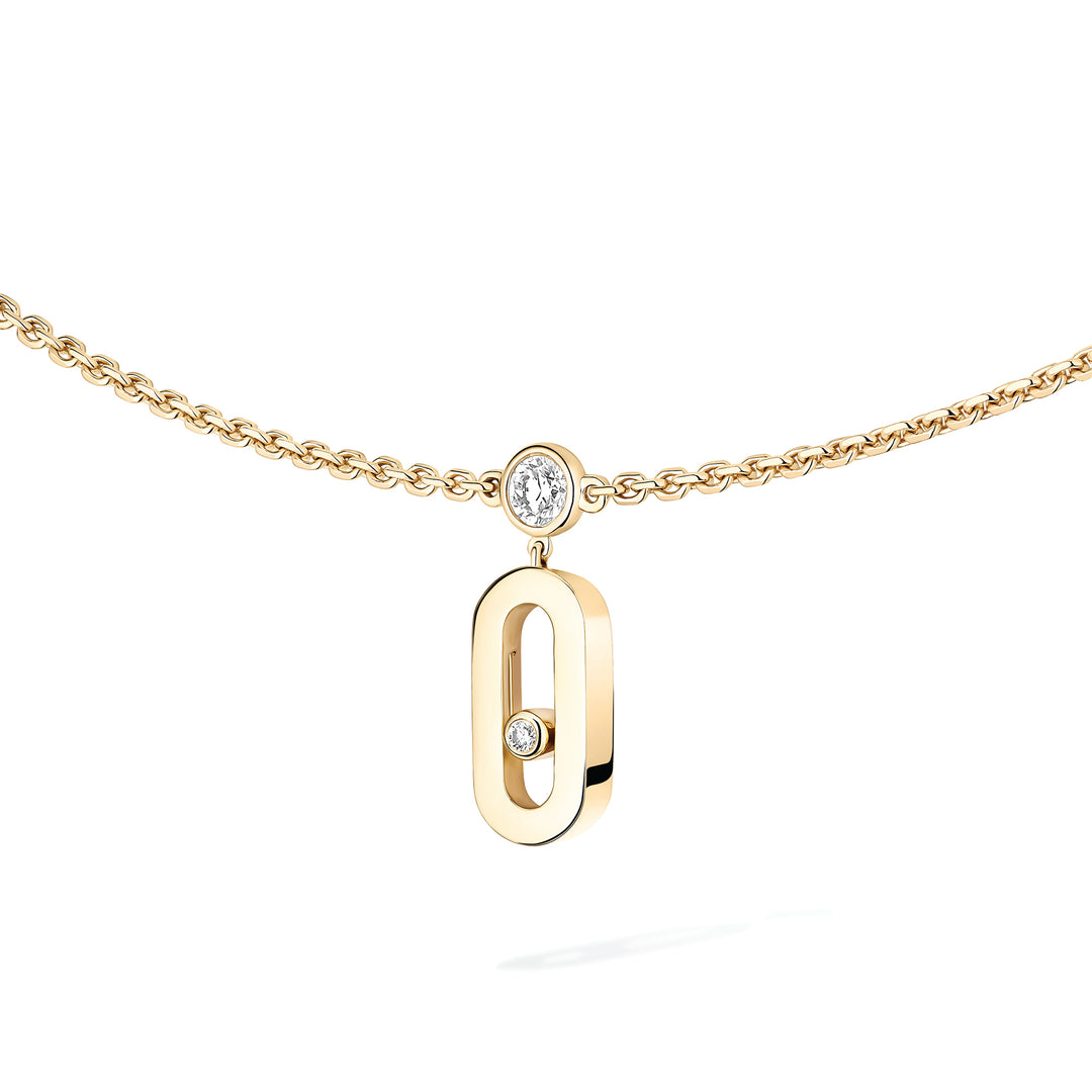 Collier Messika Move Uno en or jaune 18k et diamants 14588-YG