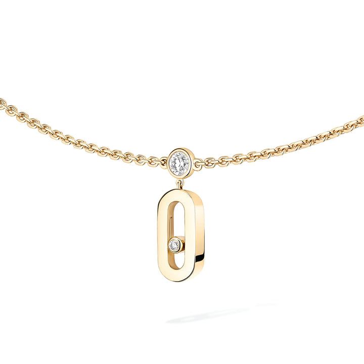 Collier Messika Move Uno en or jaune 18k et diamants 14588-YG