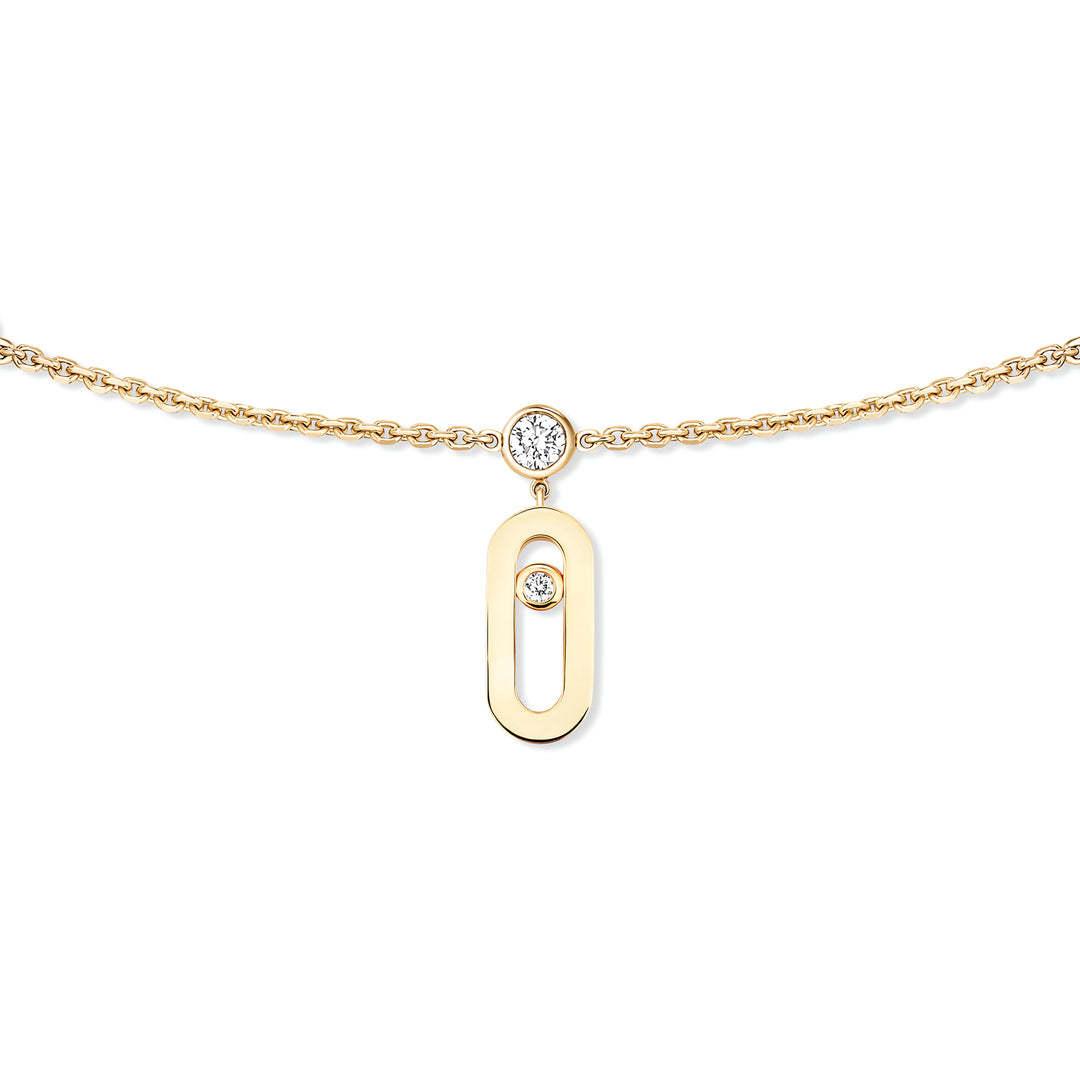 Collier Messika Move Uno en or jaune 18k et diamants 14588-YG