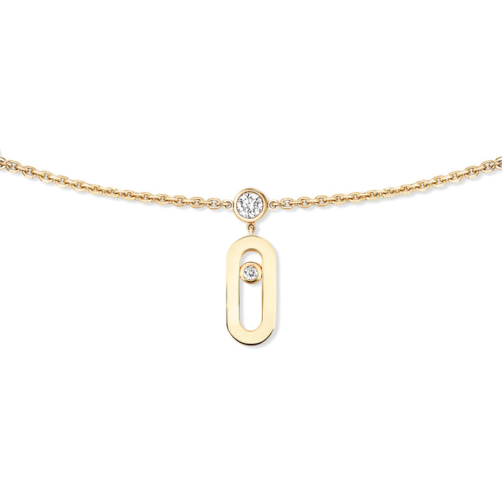 Collier Messika Move Uno en or jaune 18k et diamants 14588-YG