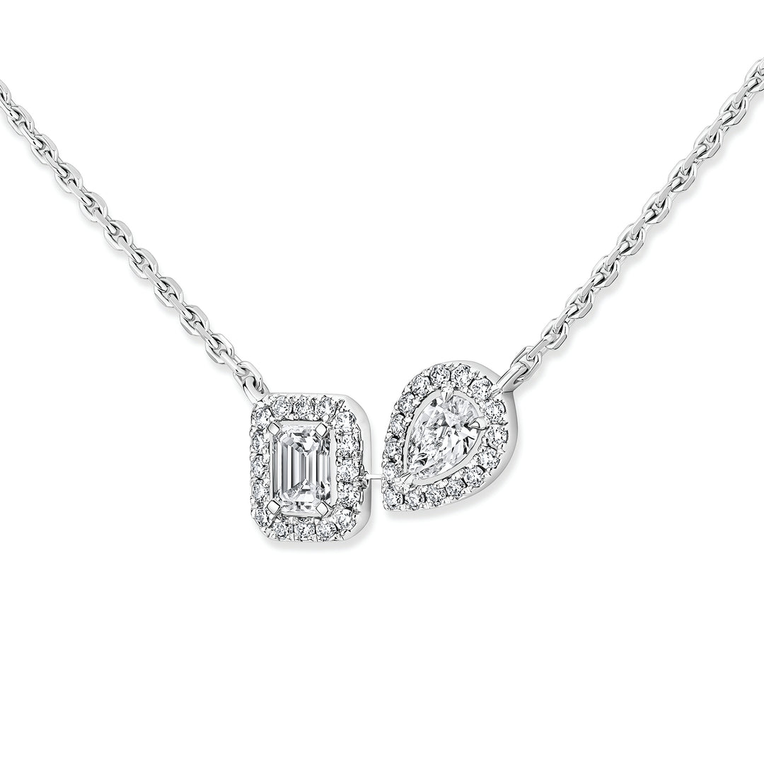 Collier Messika My Twin en or blanc 18k et diamants 14534-WG