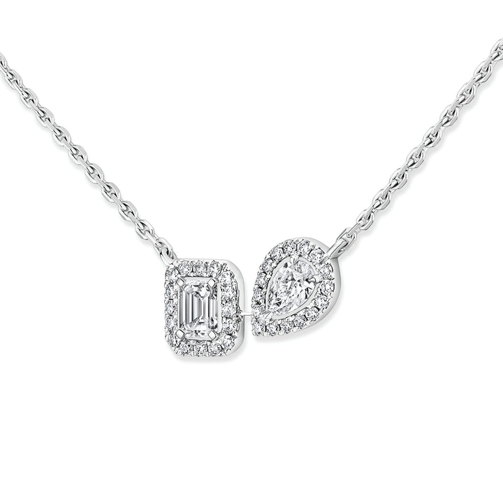 Collier Messika My Twin en or blanc 18k et diamants 14534-WG