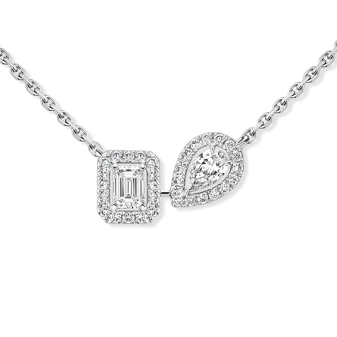 Collier Messika My Twin en or blanc 18k et diamants 14534-WG