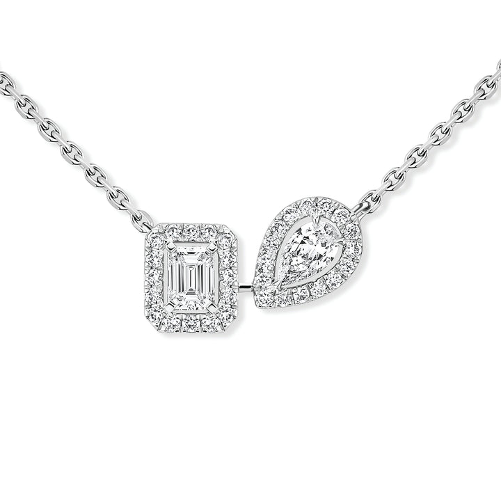 Collier Messika My Twin en or blanc 18k et diamants 14534-WG
