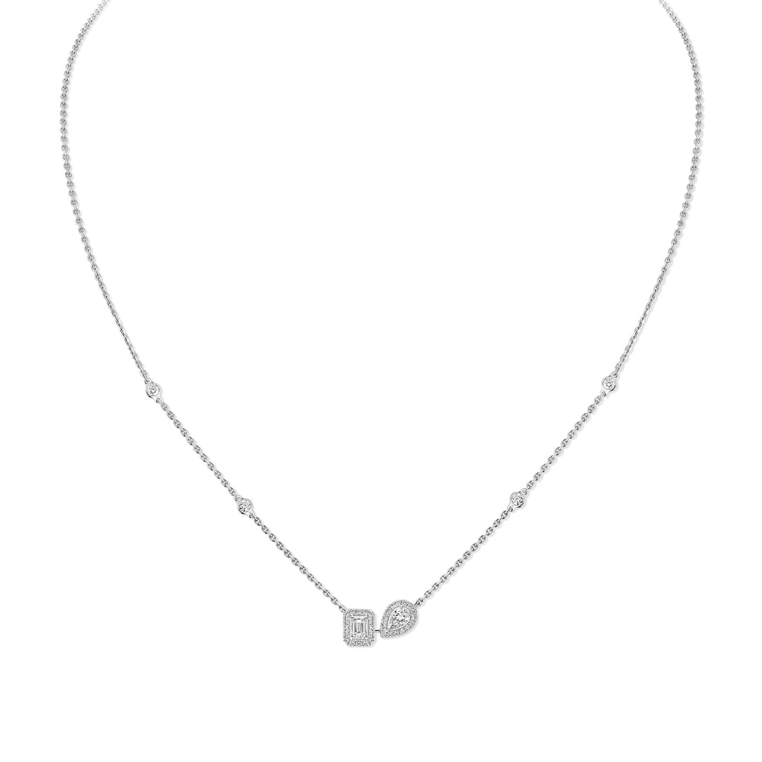 Collier Messika My Twin en or blanc 18k et diamants 14534-WG