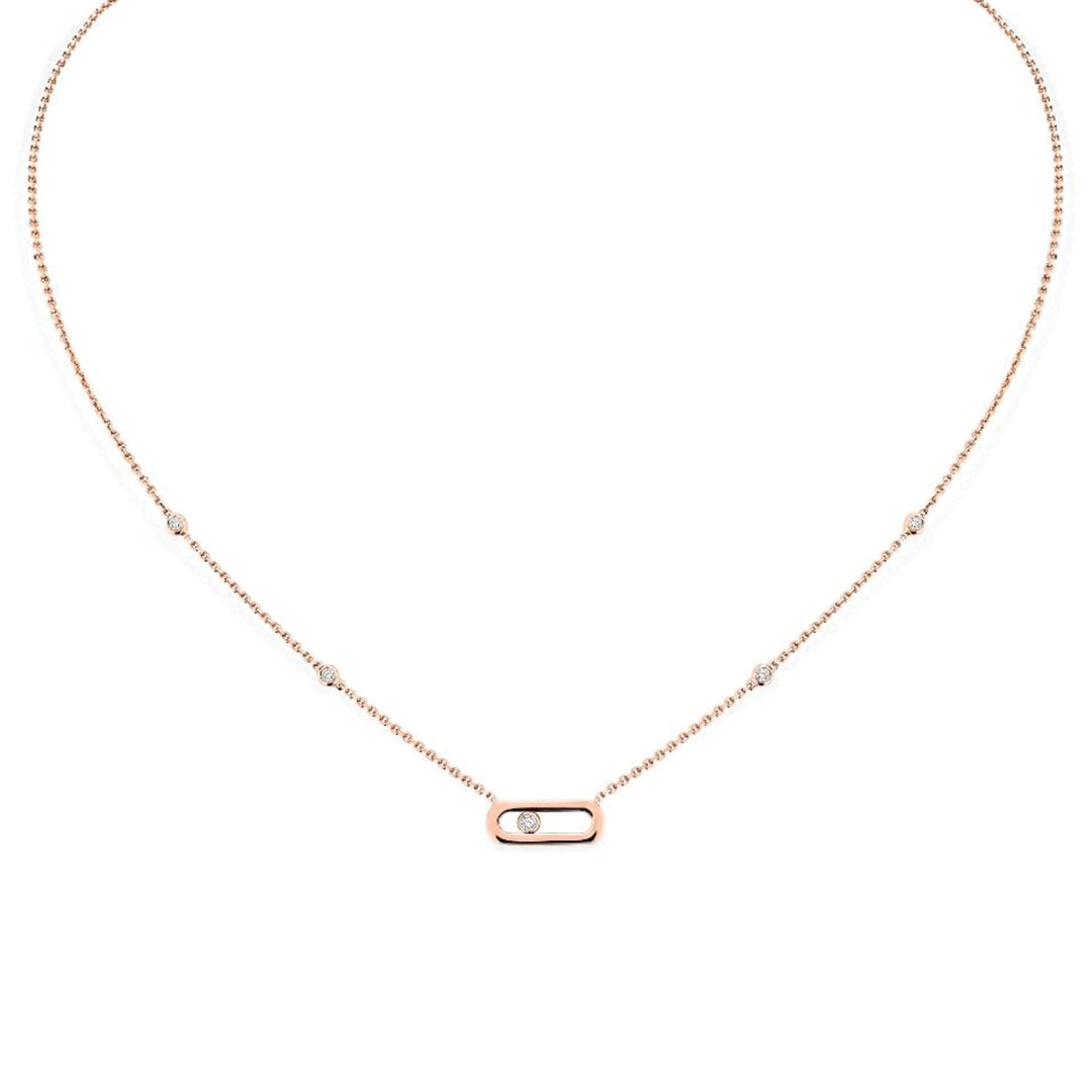 Collier Messika Move Uno en or rose 18k et diamants 10053-PG