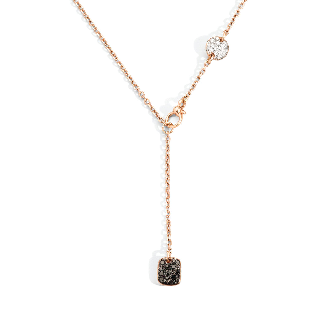 Pomellato Sabbia necklace in 18k rose gold with diamonds PCC0110-07BWR-DBX00
