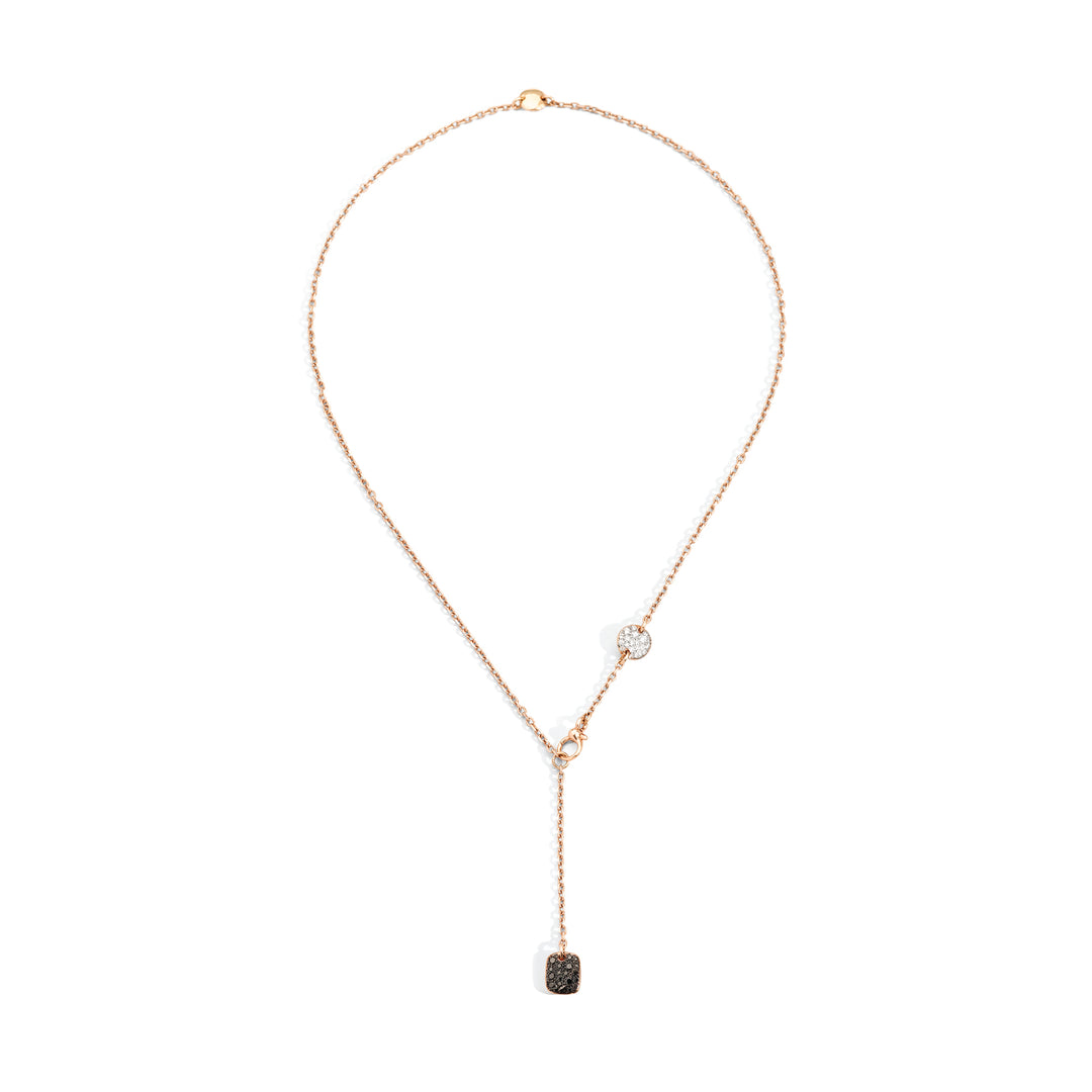 Pomellato Sabbia necklace in 18k rose gold with diamonds PCC0110-07BWR-DBX00
