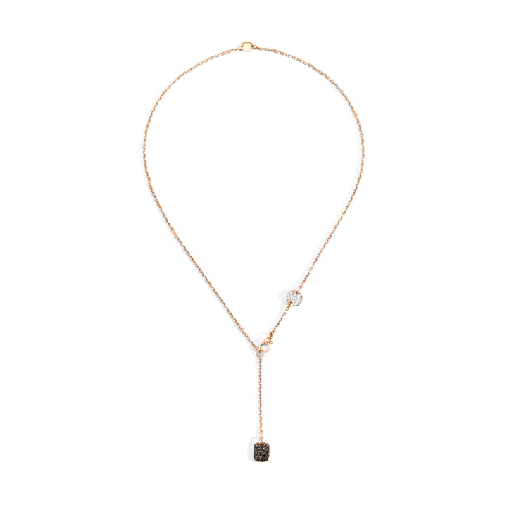 Pomellato Sabbia necklace in 18k rose gold with diamonds PCC0110-07BWR-DBX00