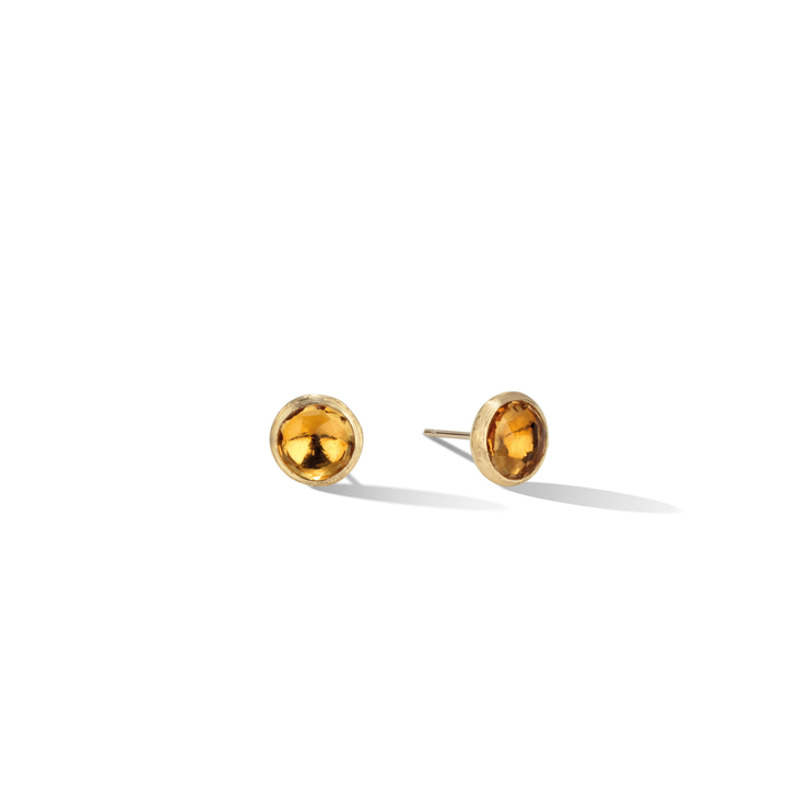 Boucles d’oreilles puces Marco Bicego Jaipur Colour en or jaune 18k quartz citrine OB957_QG01_Y_02