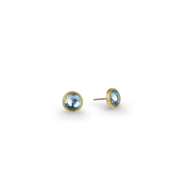 Boucles d’oreilles puces Marco Bicego Jaipur Colour en or jaune 18K topazes bleues OB957_TP01_Y_02