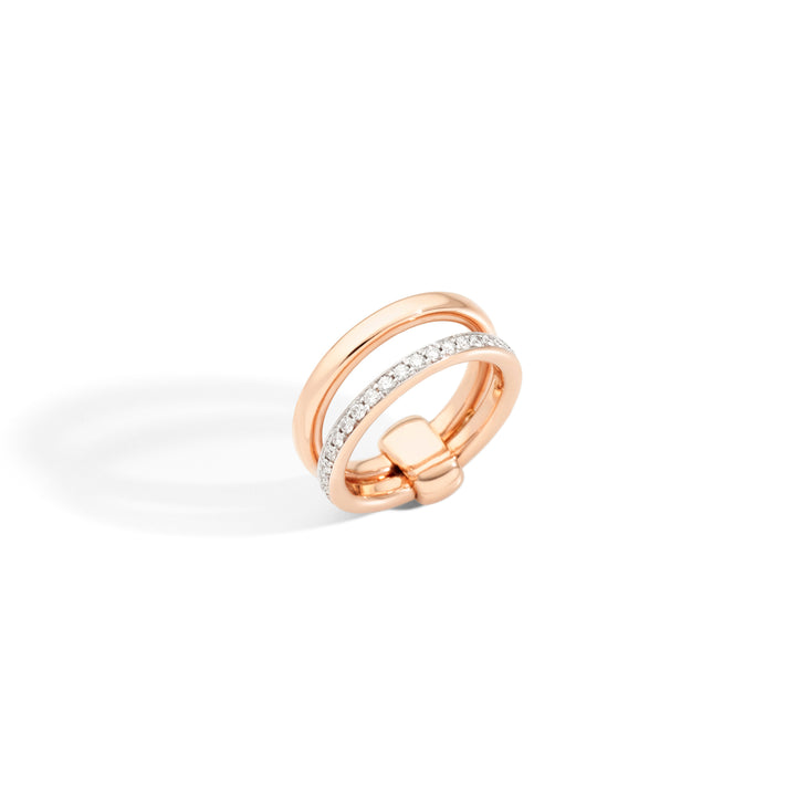 Pomellato Together ring in 18k rose gold with diamonds PAC0100-O7WHR-DB000