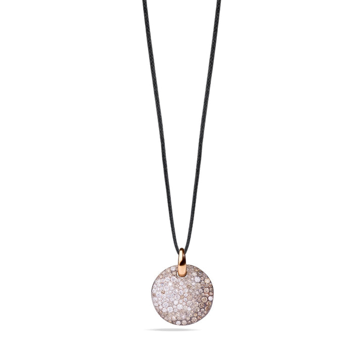 Pomellato Sabbia pendant in 18k rose gold with brown diamonds PMB6070-O7000-DBX00