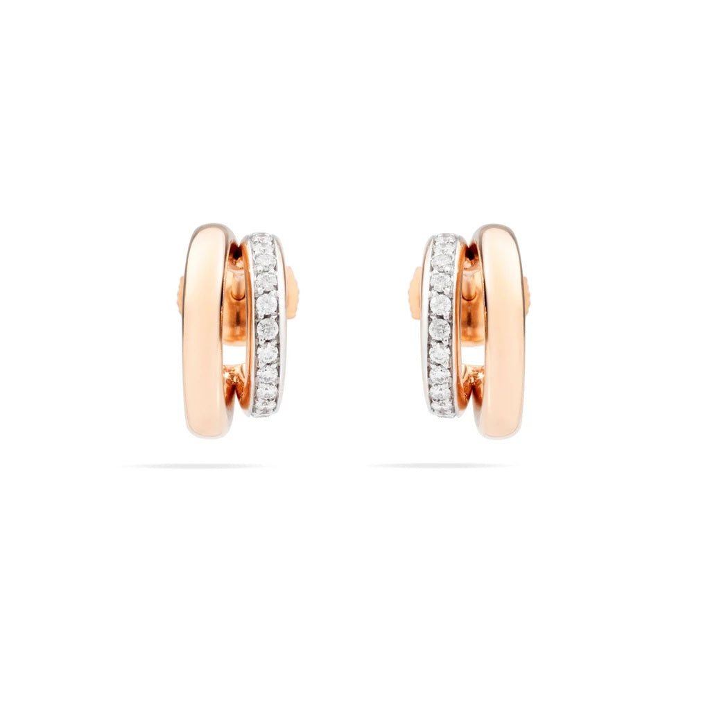Boucles d'oreilles Pomellato Together en or rose 18k diamants POB8111-O7000-DB000