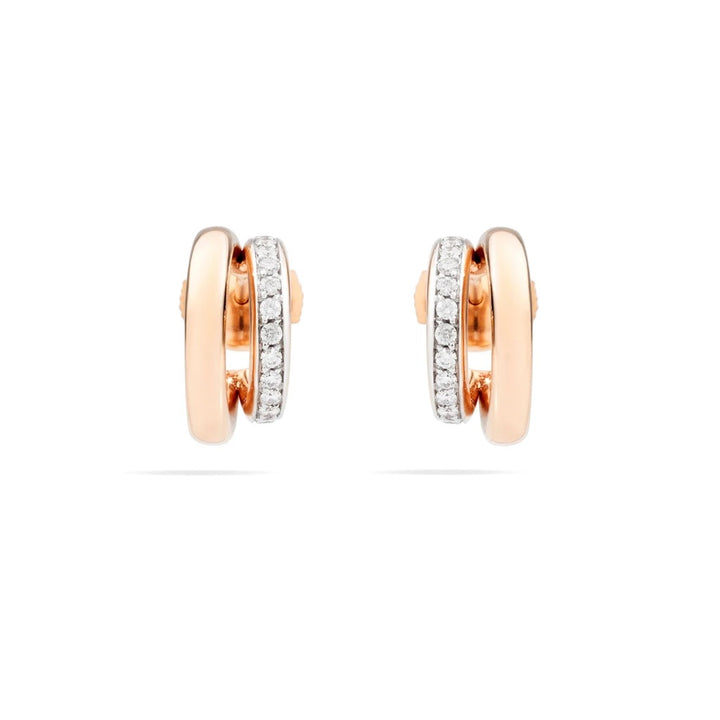 Pomellato Together 18k Rose Gold Diamond Earrings POB8111-O7000-DB000