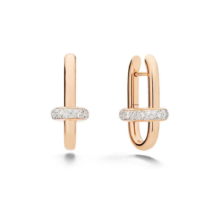 Boucles d'oreilles Pomellato Iconica en or rose 18k diamants POC5060-O7WHR-DB000