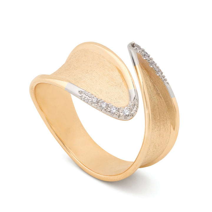 Bague Marco Bicego Lunaria en or jaune 18k diamants AB660 B YW Q6