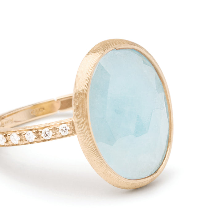 Bague Marco Bicego Siviglia en or jaune 18k diamants et aigue-marine AB610-B_AQ01_Y_02