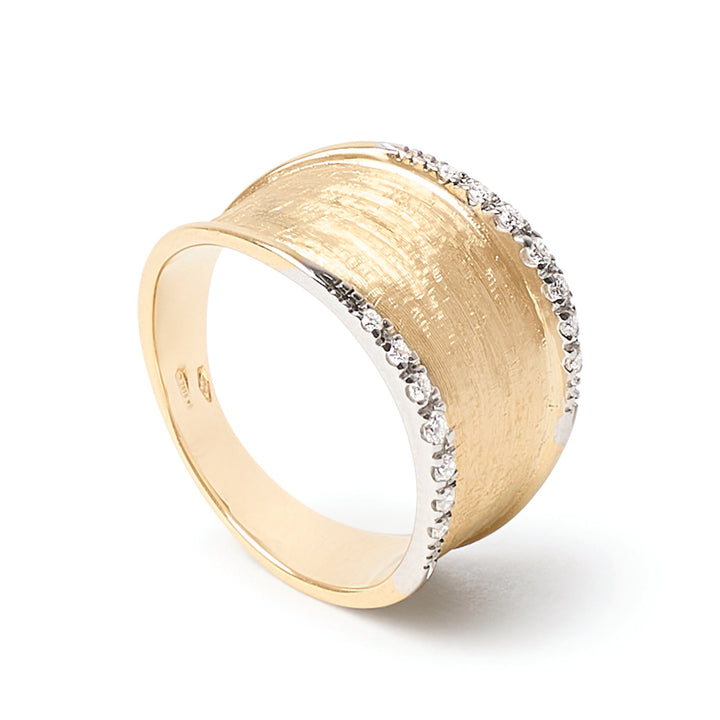 Bague Marco Bicego Lunaria en or jaune 18k diamants AB550_B_YW_Q6