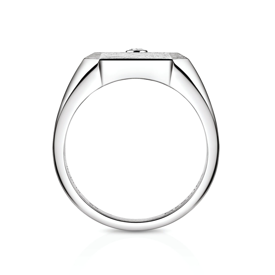 Bague Messika Chevalière Move Titanium en titane naturel et diamant 13771-TN