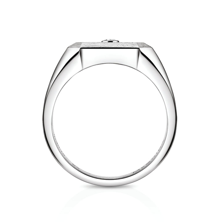 Bague Messika Chevalière Move Titanium en titane naturel et diamant 13771-TN
