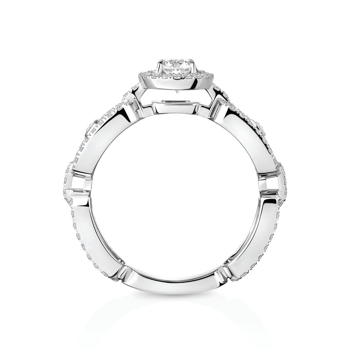Bague Messika Solitaire Move Link PM en or blanc 18k et diamants 13747-WG