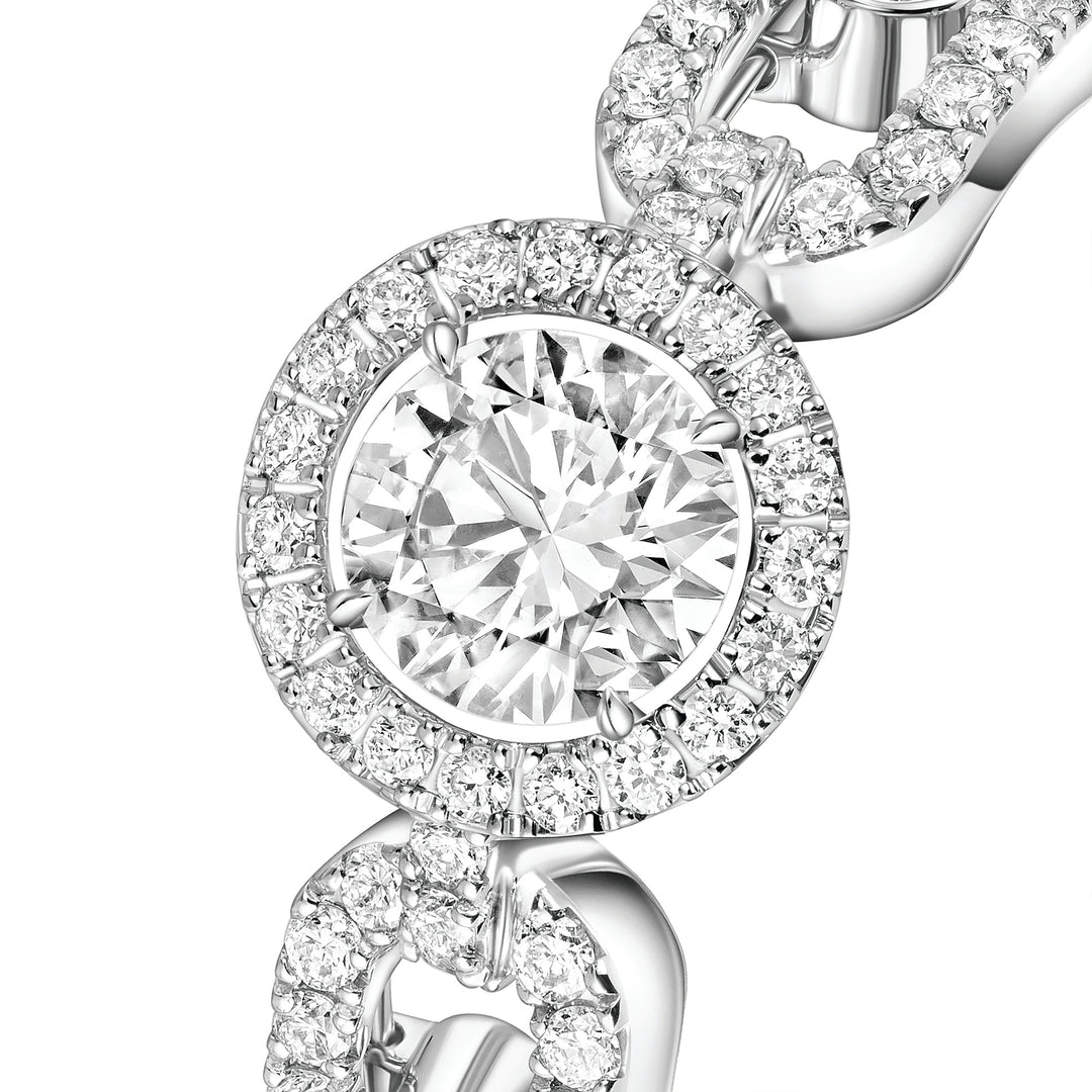 Bague Messika Solitaire Move Link PM en or blanc 18k et diamants 13747-WG