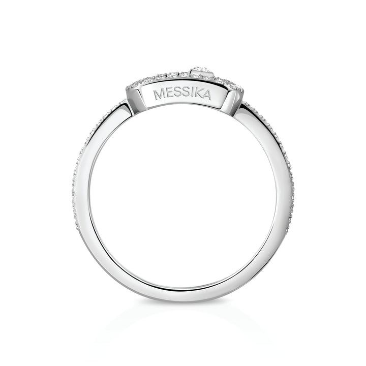 Bague Messika Move Uno Pavée en or blanc 18k et diamants 05630-WG