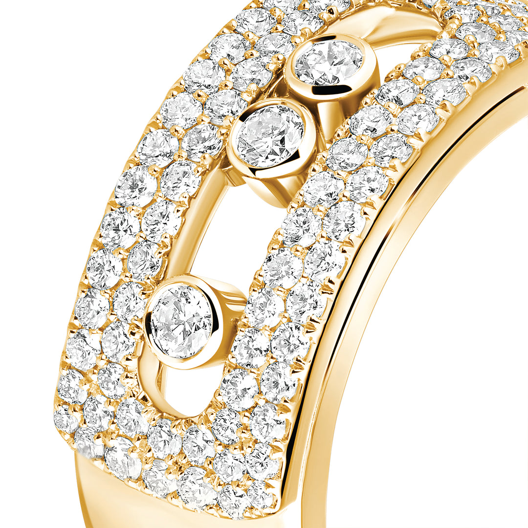 Messika Move Noa GM Paved Ring in 18k Yellow Gold and Diamonds 10102-YG