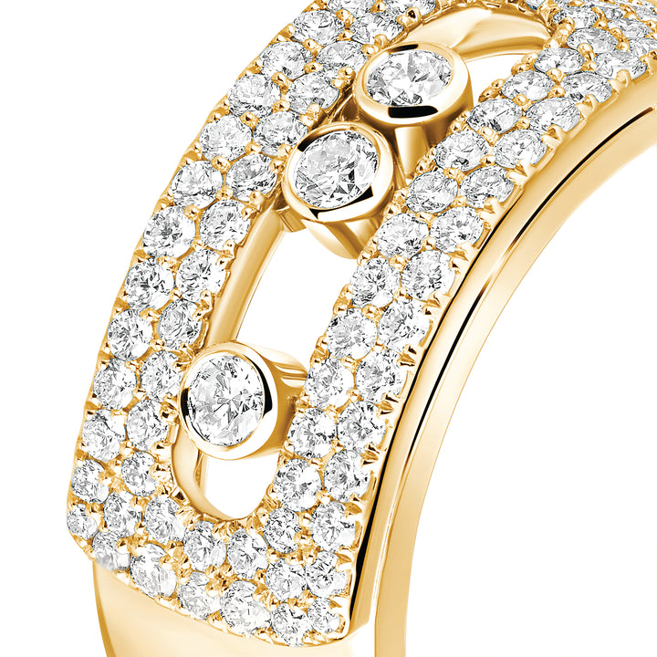 Messika Move Noa GM Paved Ring in 18k Yellow Gold and Diamonds 10102-YG