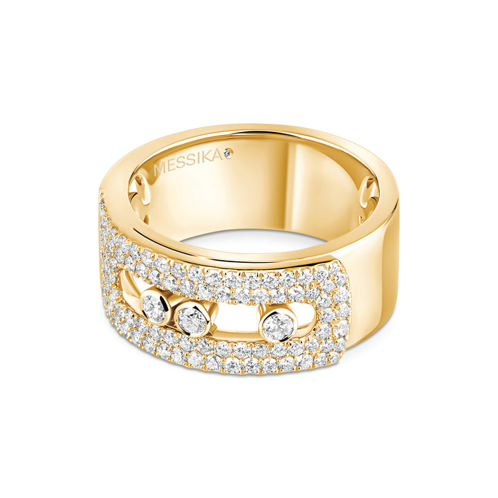 Messika Move Noa GM Paved Ring in 18k Yellow Gold and Diamonds 10102-YG