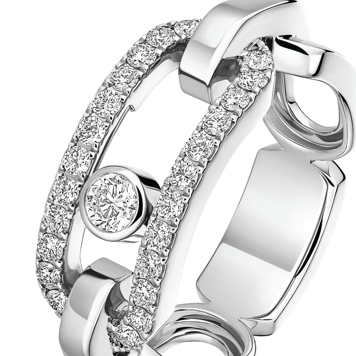 Bague Messika Move Link en or blanc 18k et diamants 12728-WG