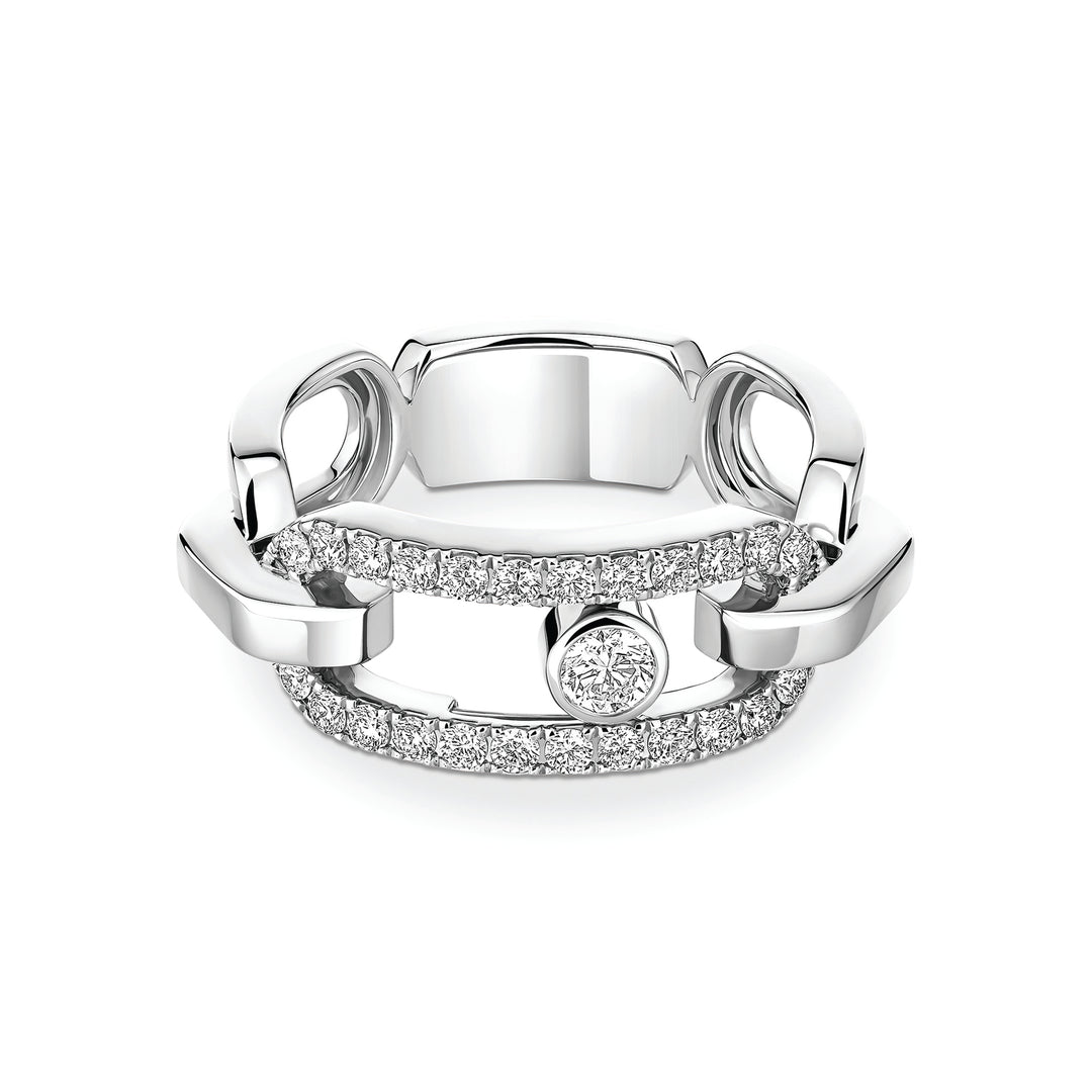 Bague Messika Move Link en or blanc 18k et diamants 12728-WG