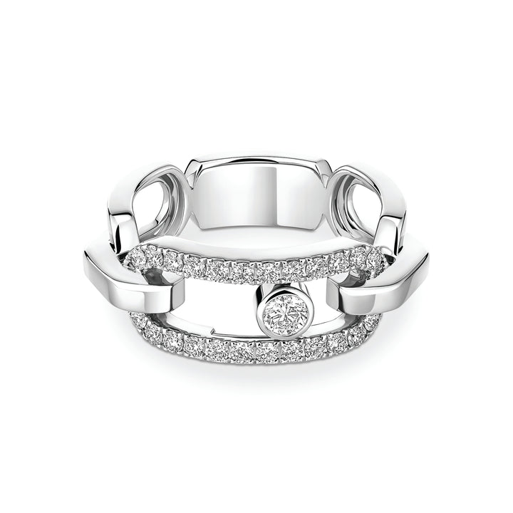 Bague Messika Move Link en or blanc 18k et diamants 12728-WG