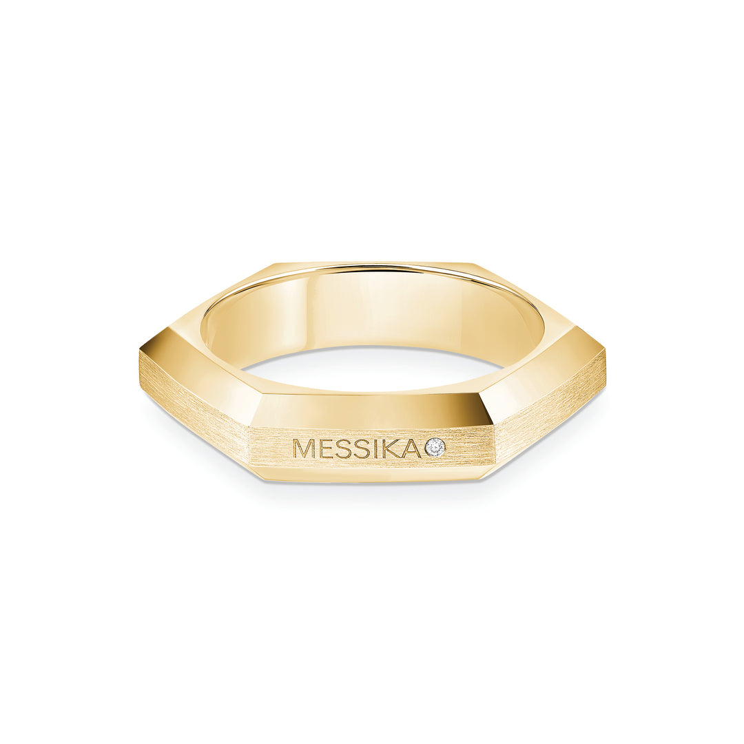 Bague Messika Moderniste pavée en or jaune 18k et diamants 14124-YG