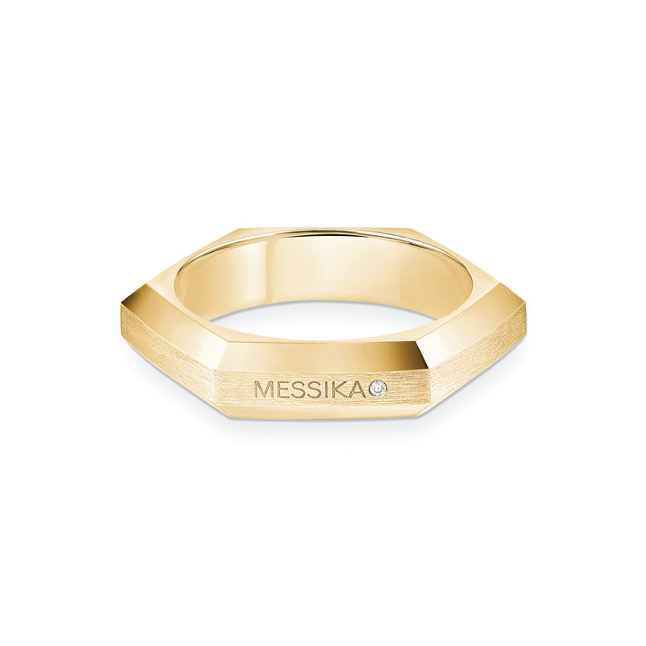 Bague Messika Moderniste pavée en or jaune 18k et diamants 14124-YG