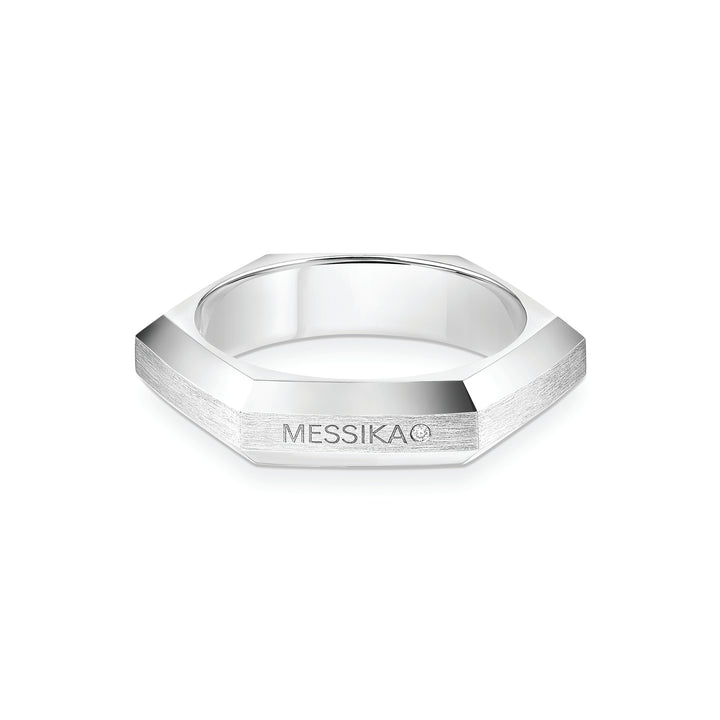 Bague Messika Moderniste pavée en or blanc 18k et diamants 14124-WG